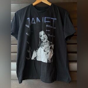 Janet Jackson Concert Tshirt Large 100% Cotton Black Back Together Again 2023